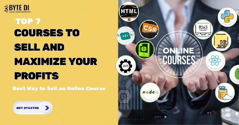 Best courses to sell online, best way to sell an online course with Bytedi